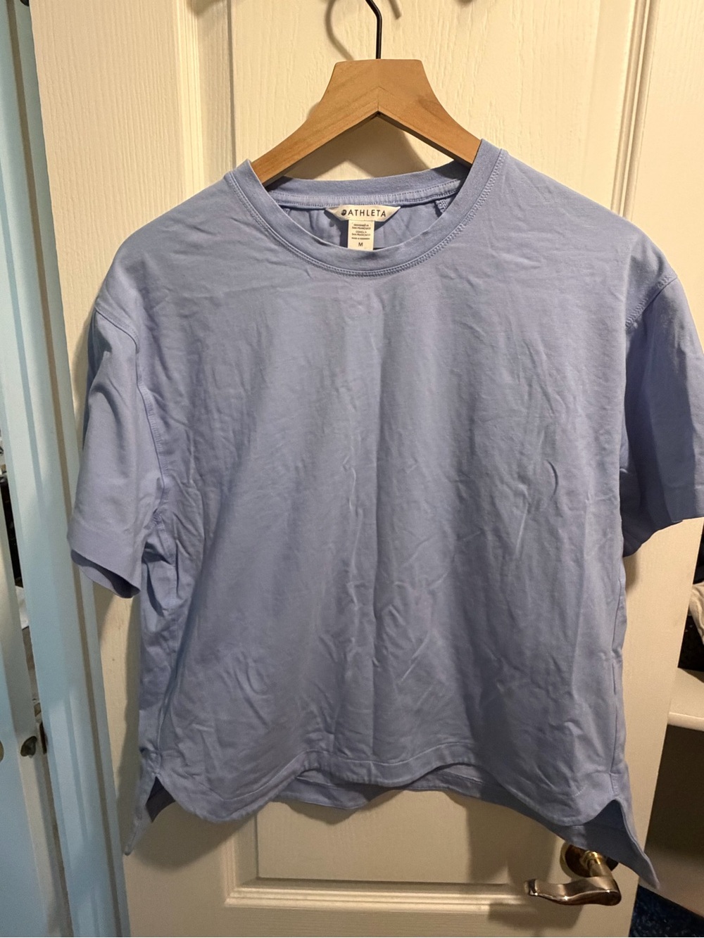 Athleta Pale Lavender Crew Tee
